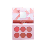 Christine blush palette set 6 color CH2001